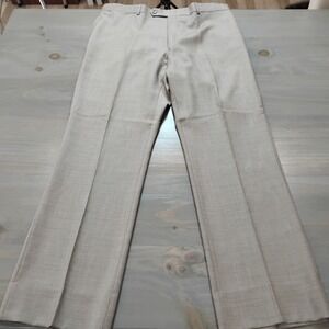 NWT Tommy Hilfiger Men's Tyler Dress Pants 38 /32 Tan Solid Worsted Wool $150